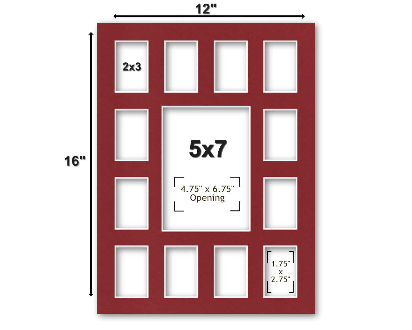 Sizing layout for our 12x16 yearbook collage.
