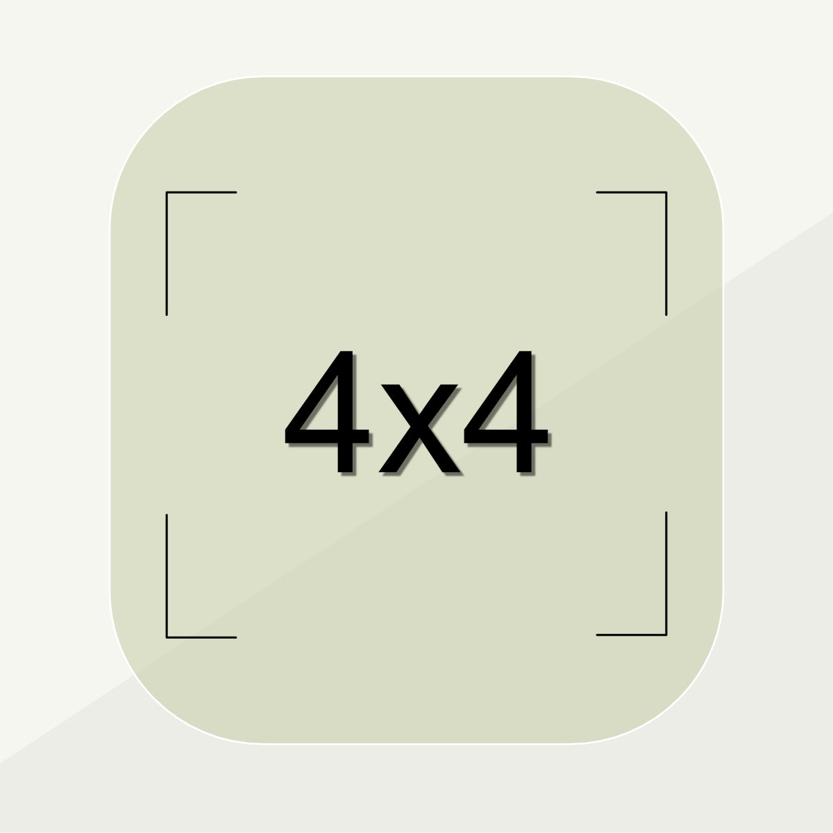 4x4 Photo Size