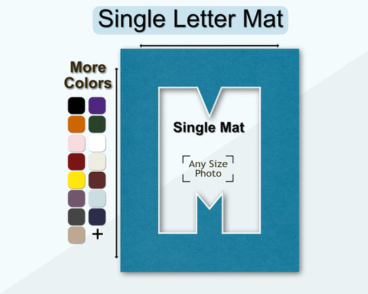 Letter Opening Single Mat | Choose Your Size | Premium White Core Matboard