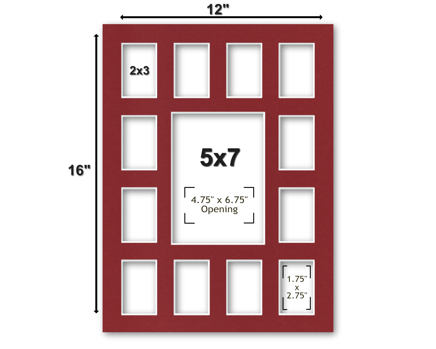 Sizing layout for our 12x16 yearbook collage.